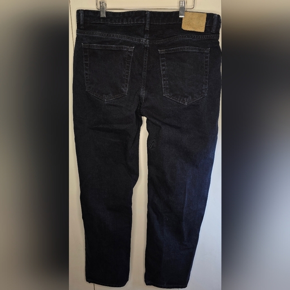 ZARA mens Straight Leg, High Waist, Dark Wash Jeans 34 - Picture 2 of 12